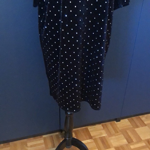 H&M black soft studded dress size medium - Picture 8 of 11